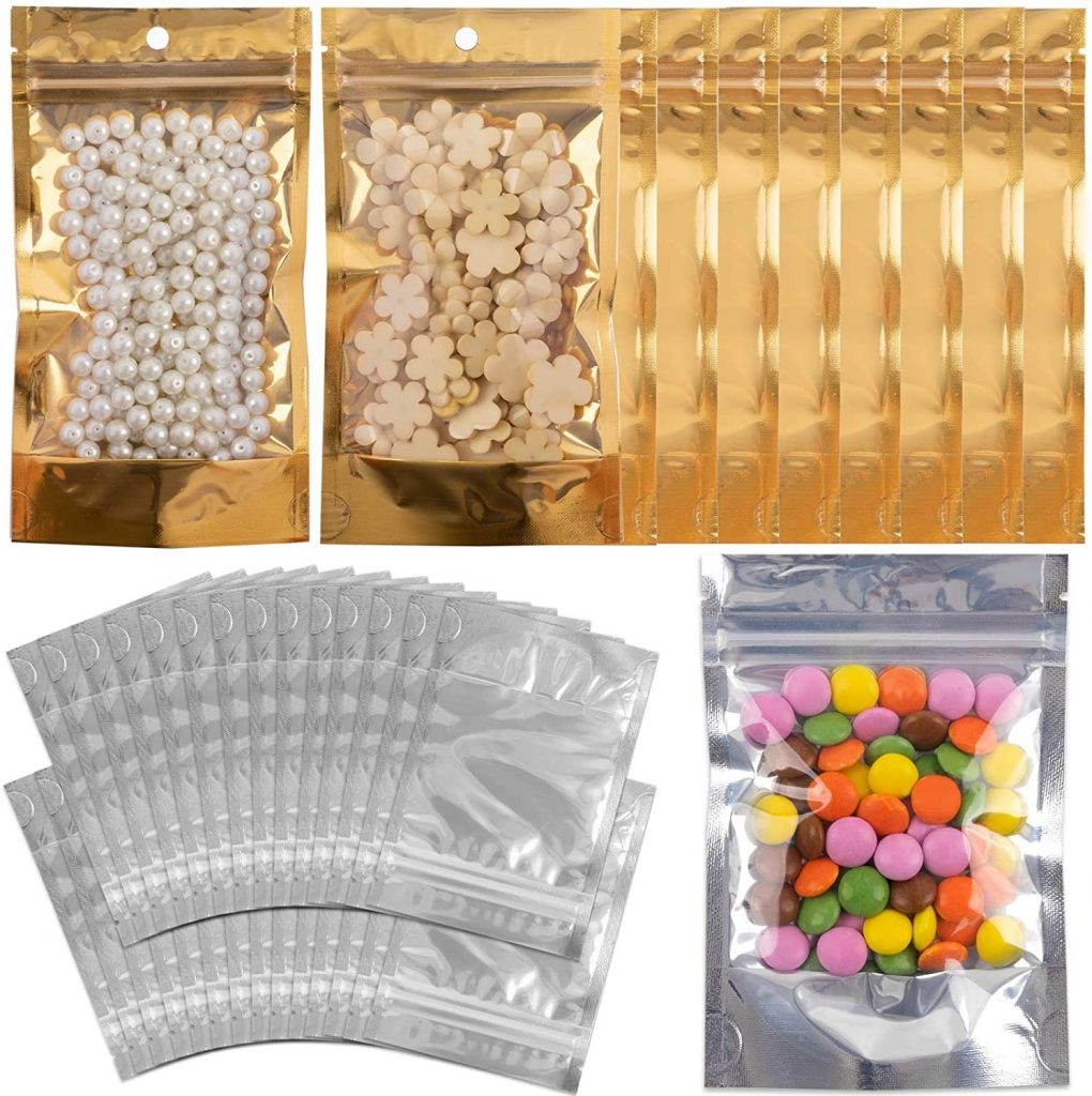 Pungi Mylar resigilabile cu fermoar ziplock