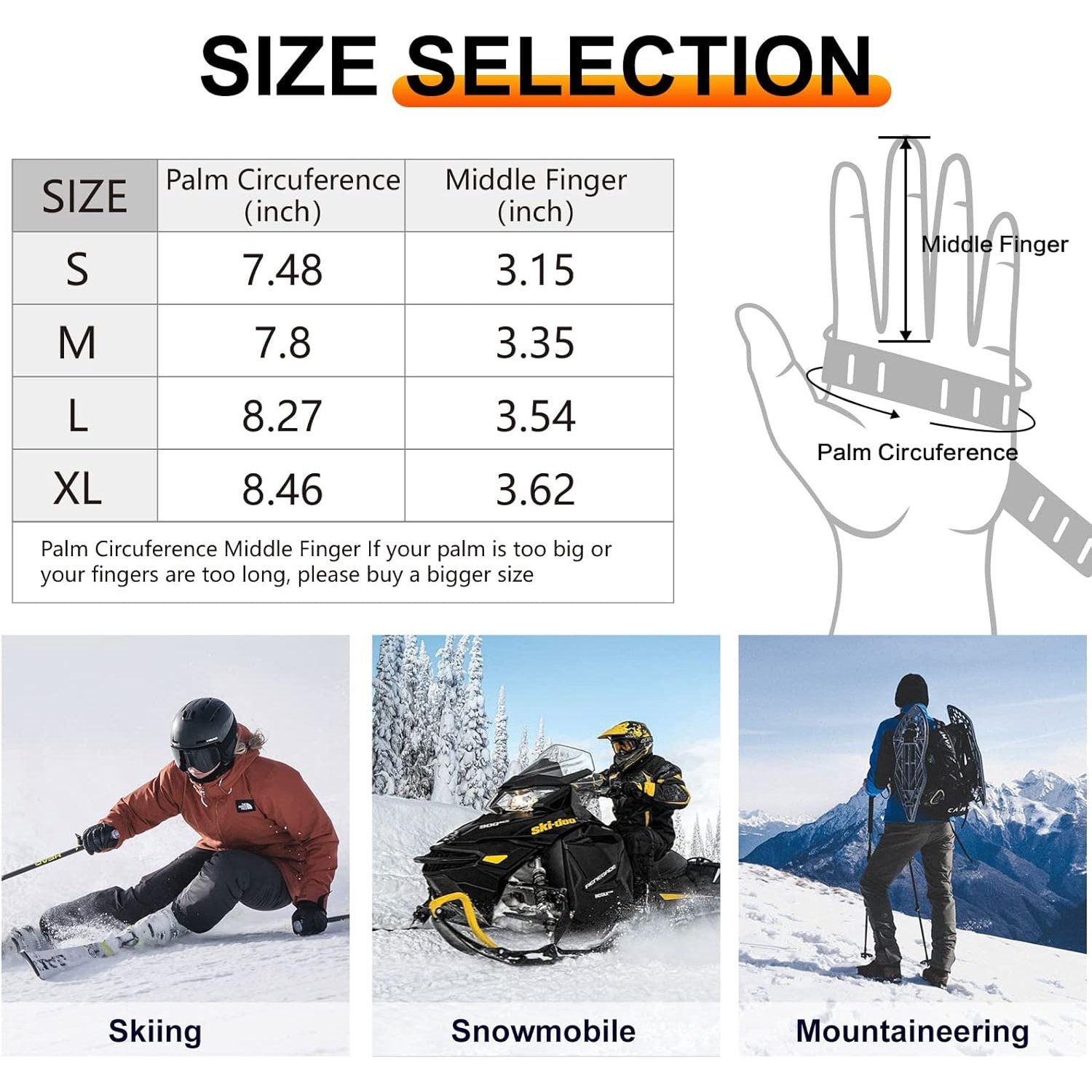 Manusi cu incalzire, Neosimply, baterii de 7.2 V, ideale pentru ski, hiking, bicicleta purtate ca undergloves sub manusile de iarna, marime L - imagine 3