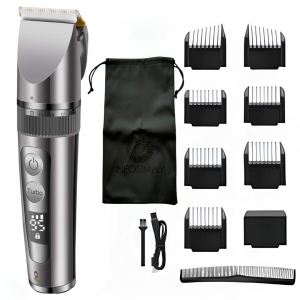 Set Masina de Tuns si ras parul si barba, profesionala, cu lame de ceramica, Neosimply aparat arginitiu