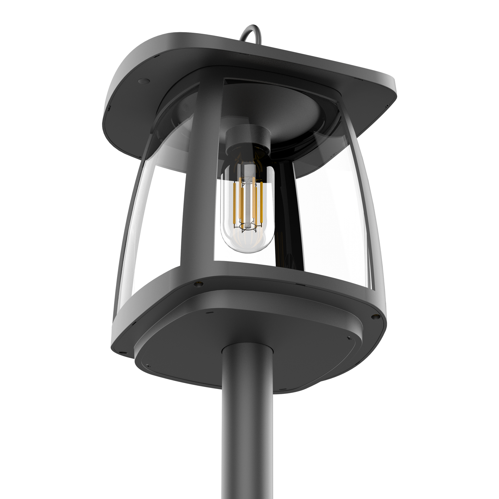 Lampa Solara LED Portabila de Exterior, Neosimply Camping, 350 lumeni, 3 Moduri de utilizare, cu senzori de luminozitate, Black - imagine 4