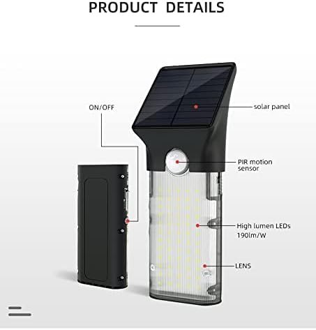 Lampa Solara LED Portabila de Exterior, Neosimply Camping, 1000 lumeni, 2 moduri de operare, senzori de luminozitate si miscare - imagine 4