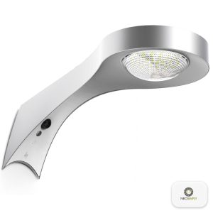 Lampa Solara De Exterior LED, NeoSimply, 2000 Lumens, 40 led-uri, telecomanda, IP65, cu senzor de proximitate si 3 moduri smart de operare