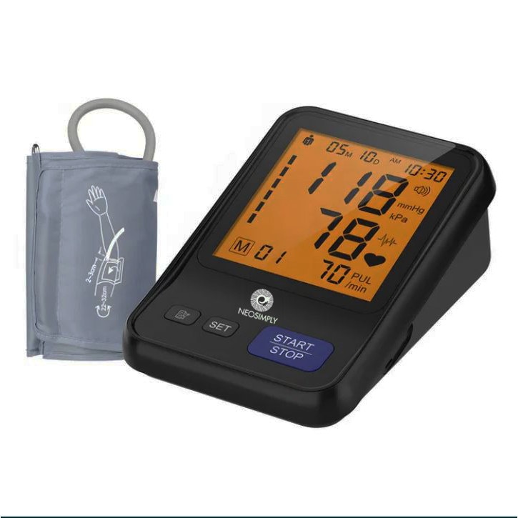 Tensiometru de brat digital NeoSimply®, complet automat, monitor portabil pentru masurarea tensiunii arteriale