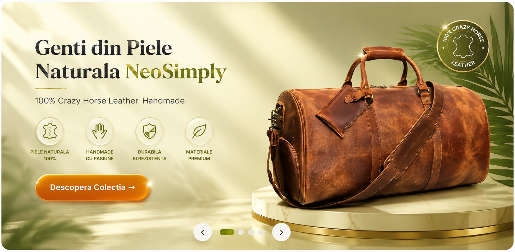 Genti din piele naturala NeoSimply