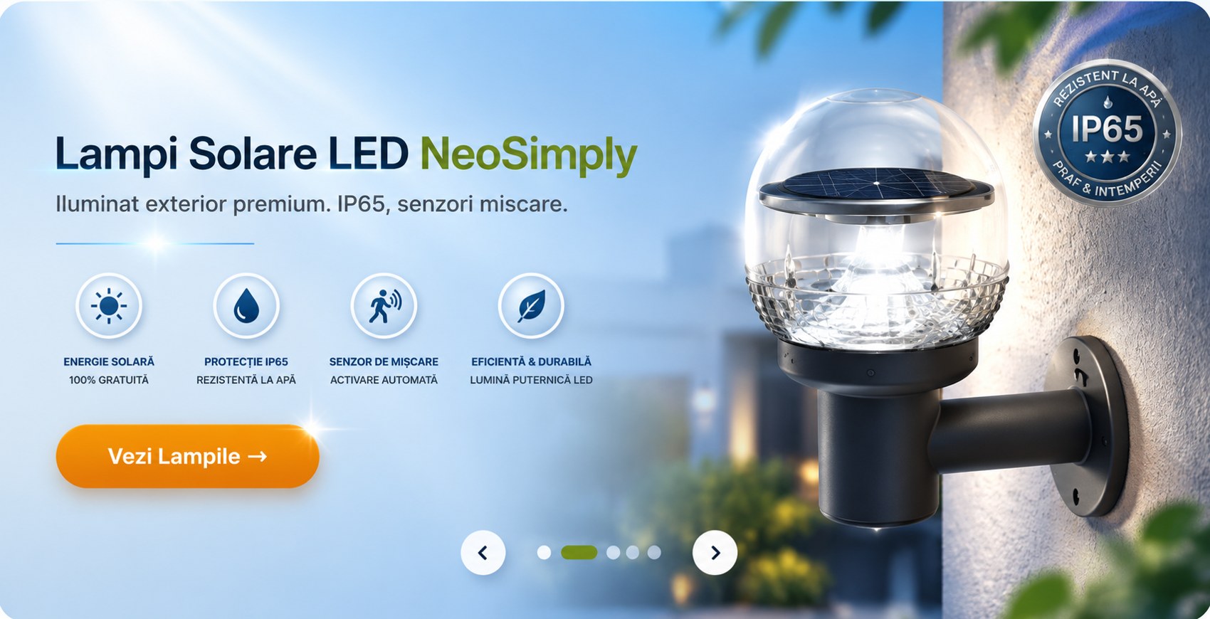 Lampi solare LED NeoSimply