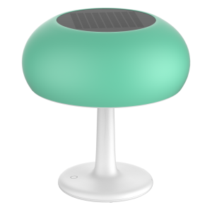 Lampa Solara LED Portabila si Reincarcabila de Interior Exterior, Mushroom Neosimply, 500 lumeni, 4 Moduri de utilizare, panou solar, Green