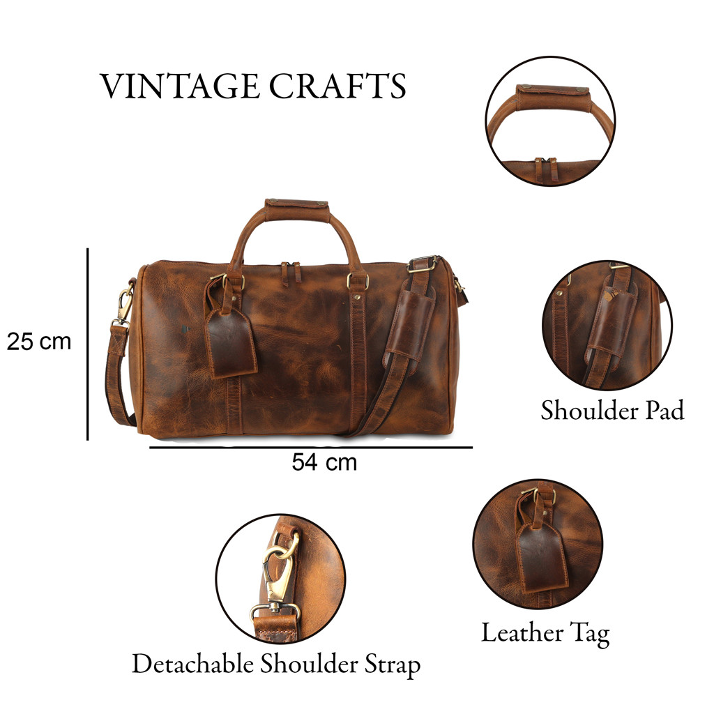 Geanta din Piele Naturala 100%, Neosimply, Handmade Duffle Bag, pentru sala, travel, office, casual cu catarame de alama - imagine 7