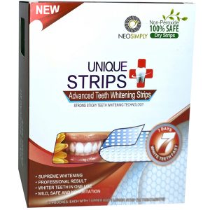 Set Benzi pentru albirea dintilor, Fara peroxid, NeoSimply, 14 plicuri, 65 g