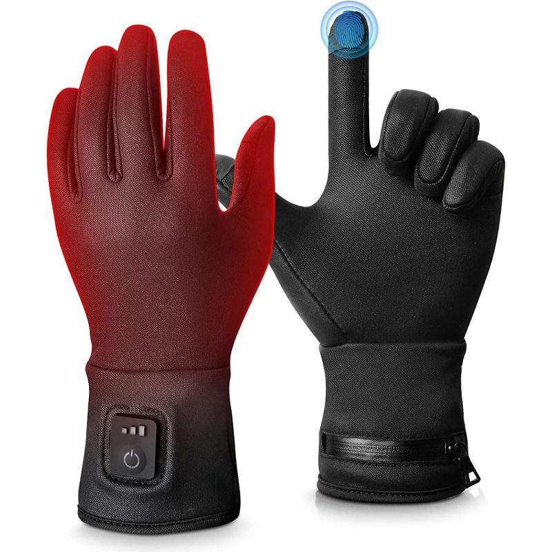 Manusi cu incalzire, Neosimply, baterii de 7.2 V, ideale pentru ski, hiking, bicicleta purtate ca undergloves sub manusile de iarna, marime L