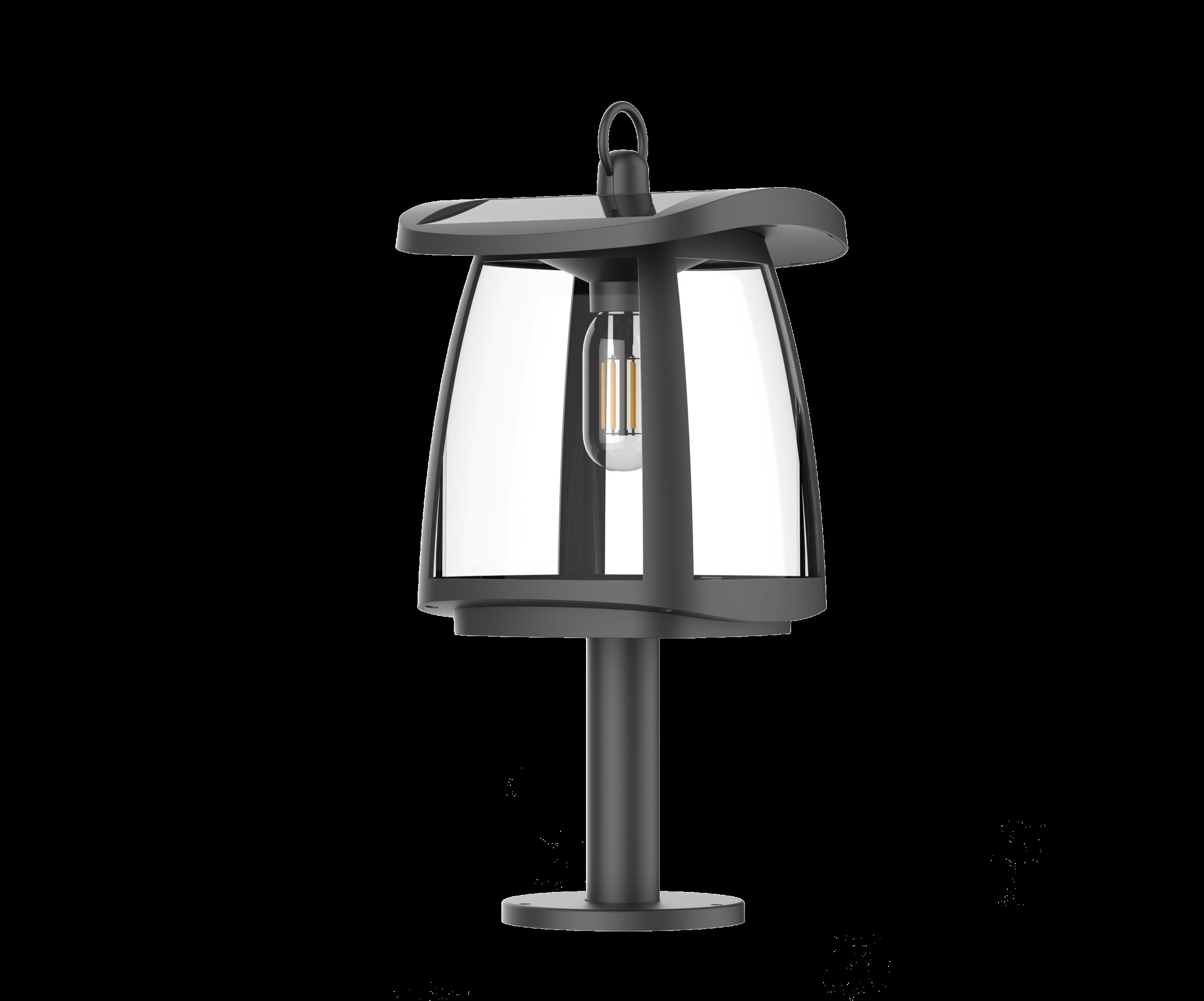 Lampa Solara LED Portabila de Exterior, Neosimply Camping, 350 lumeni, 3 Moduri de utilizare, cu senzori de luminozitate, Black - imagine 6