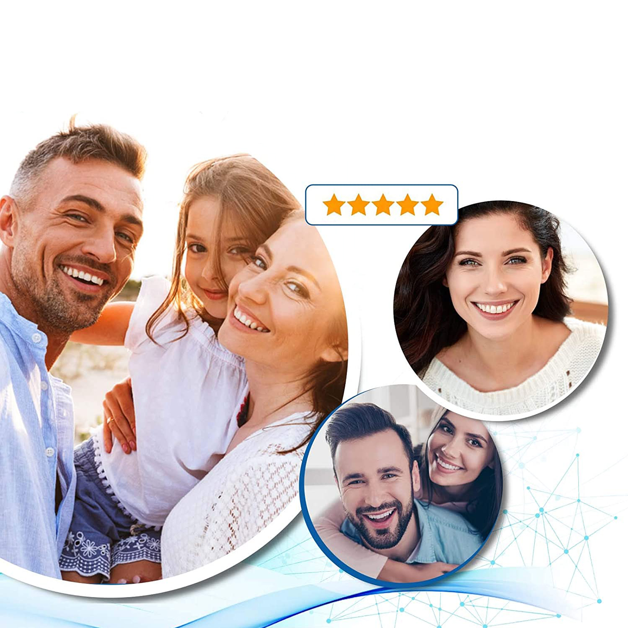Set Benzi pentru albirea dintilor, fara peroxid de hidrogen si ulei de cocos, NeoSimply, 14 plicuri, 28 strips 65 g - imagine 11